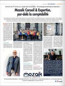 Mozaik Expert - Expert comptable Salon de Provence - Le Journal du Pays Salonais Mai Juin 2025